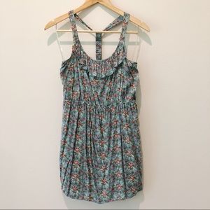 Empire Racer Back Floral Dress